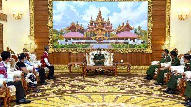 ကရင်အမျိုးသားအစည်းအရုံးငြိမ်းချမ်းရေး ကောင်စီ ပီစီ တို့ကို စစ်ကောင်စီဘက်က တွေ့ဆုံ