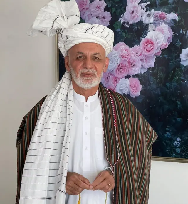 عکس جدید محمد اشرف غنی که به مناسبت عید فطر منتشر کرده است