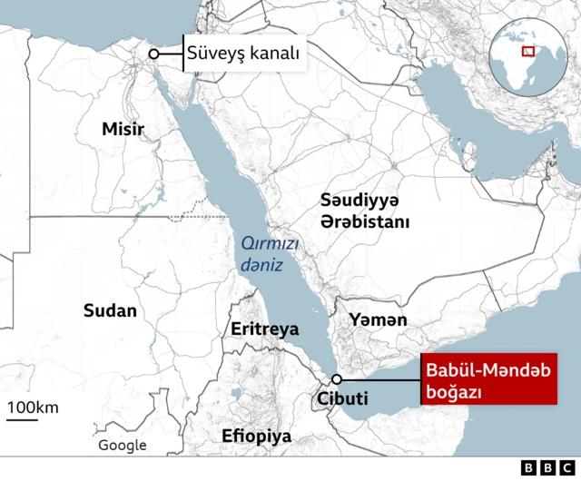 Dünya dəniz ticarətinin Qırmızı dənizdən keçən hissəsi