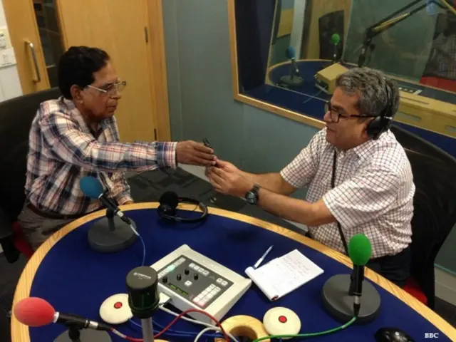 રેહાન ફઝલ સાથે જનરલ વર્મા બીબીસી સ્ટૂડિયોમાં