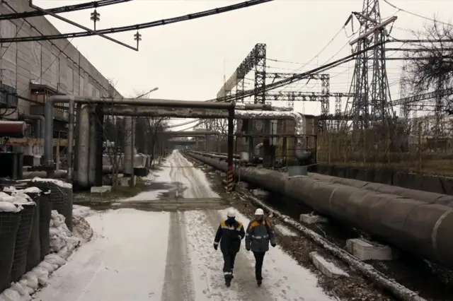 На території електростанції