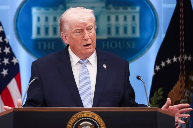 Donald Trump en conférence de presse