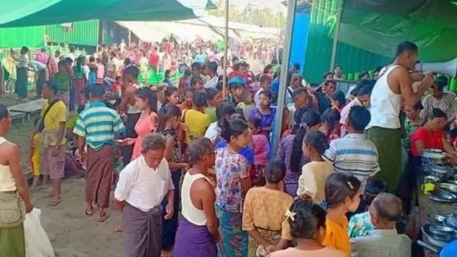 ကျောက်တော်ကို စစ်ဘေးရှောင်ဖို့ ရောက်နေခဲ့တဲ့ ကုလားတန်မြစ်နားက ရွာသားတွေ