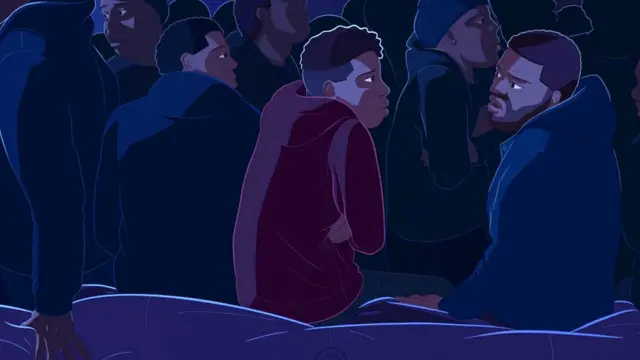 لیبیا کے پناہ گزینوں کی کشتی