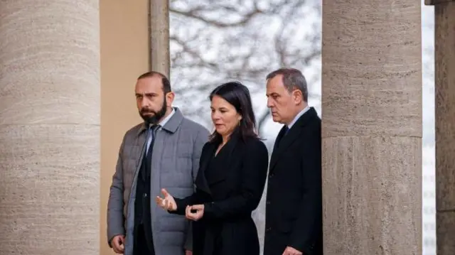 Главы Азербайджана, Армении и Германии