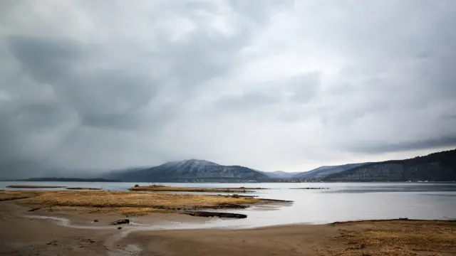 Пейзаж под дождем