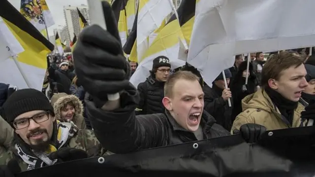 Демонстрация националистов в Москве