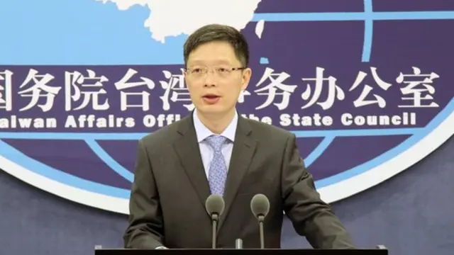 國台辦新聞發言人安峰山(資料圖片)