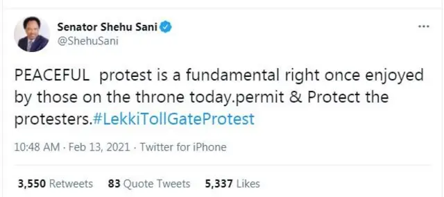 Lekki Toll Gate Lagos Nigeria [EndSARS protest]