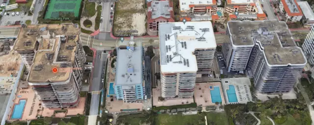 Vista aérea de las torres Champlain