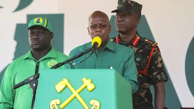 Magufuli wakati wa kampeni uwanja wa Benjamin Mkapa 9 Oktoba, 2020