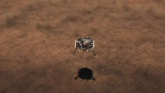 అంగారకుడిపై ల్యాండ్ అవుతున్న స్పేస్‌‌క్రాఫ్ట్ ఊహాచిత్రం