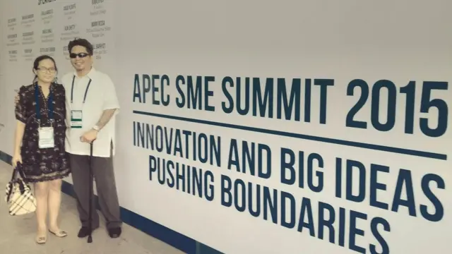 Маркс Меленсио с женой