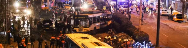 Serangan di kawasan Kizilay, di Ankara, 13 Maret