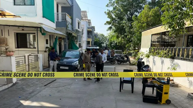 મહેસાણાની સોસાયટી જ્યાં ફાયરિંગની ઘટના બની હતી