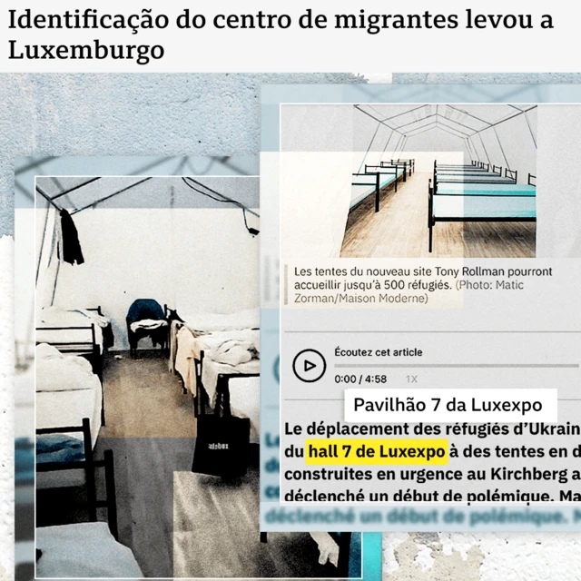 Imagem mostrando o centrobrazilian bets apostasmigrantes, cuja identificação levou a equipe até Luxemburgo