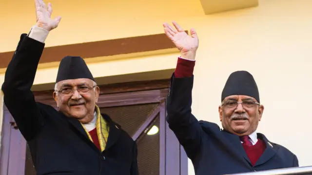 केपी शर्मा ओली आणि पुष्प कमल दाहाल