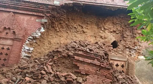 မုန်တိုင်းကြောင့် ပုဂံရှေးဟောင်းအဆောက်အအုံ ထိခိုက်ခဲ့