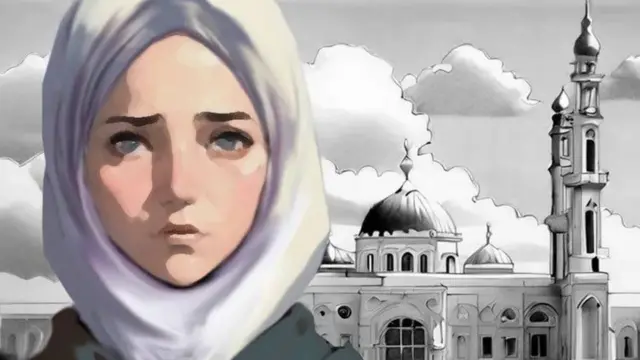 صورة لفتاة بالحجاب.