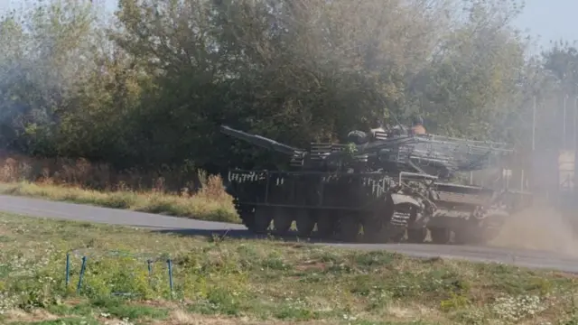 Tanque ucraniano en Kursk