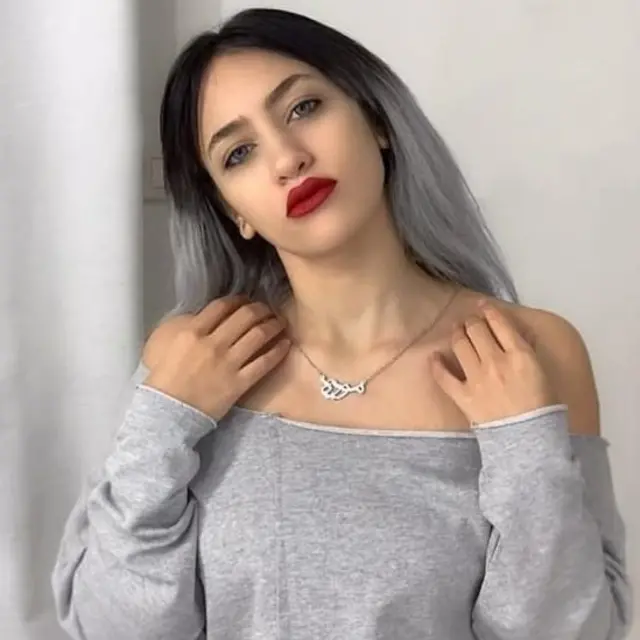 Mawada looks into the camera in an Instagram post