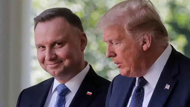 Анджей Дуда и Дональд Трамп 24 июня 2020 года