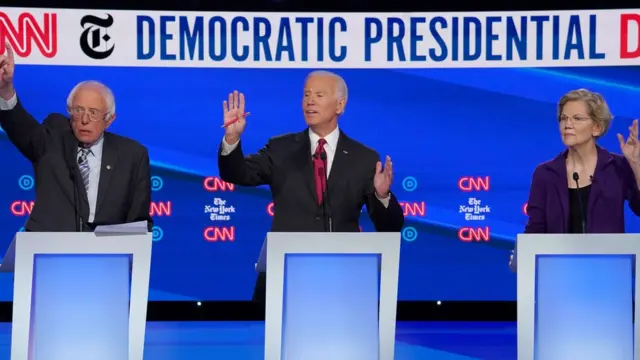 Bernie Sanders,slotsforbingo78 anos, Joe Biden,slotsforbingo76, Elizabeth Warren, 70,slotsforbingodebate do Partido Democrata