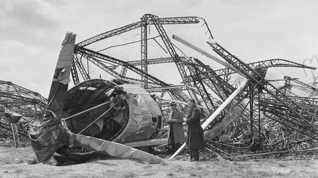 हिंडेनबर्गचा शिल्लक राहिलेला सांगाडा