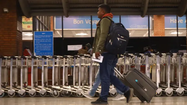 त्रिभुवन अन्तर्राष्ट्रिय विमानस्थलको प्रस्थान