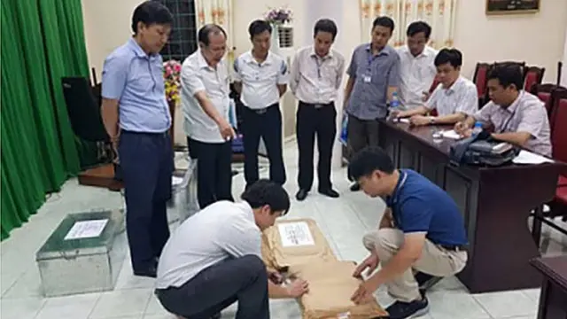 Tổ công tác kiểm tra tại Hà Giang.