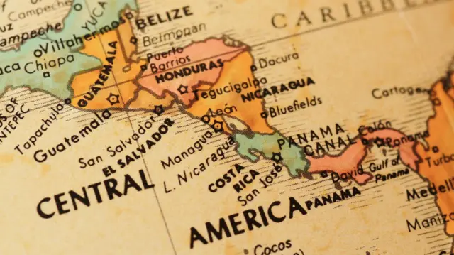 Mapa de América Central