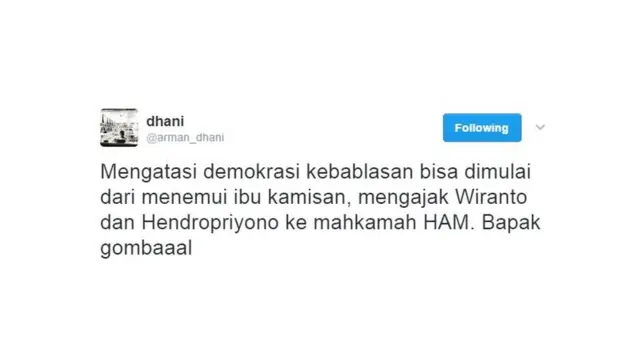Twitter Arman Dhani