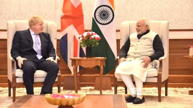 बोरिस जॉनसन, नरेंद्र मोदी