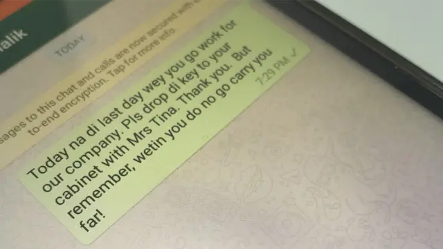 Sack message for Whatsapp