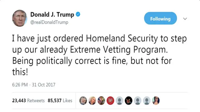 Trump tweet