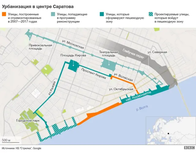 План реконструкции в центре Саратова