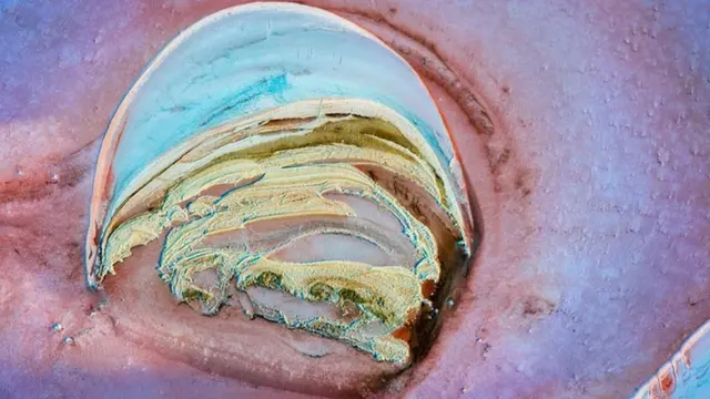 Foto aérea del lago Eyre