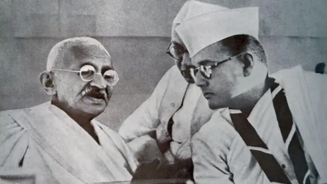 சுபாஷ் சந்திர போஸ், சர்தார் வல்லபாய் படேல், காங்கிரஸ் சுதந்திரப் போராட்டம், போஸ், படேல், நேரு, காந்தி