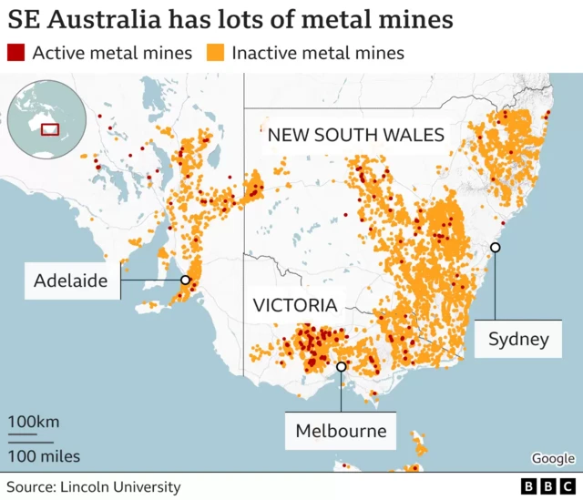 tambang logam australia