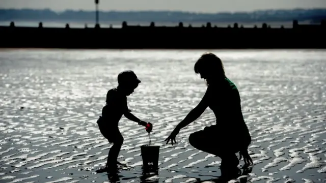 dete, plaža, sunčanje, bebe, beba