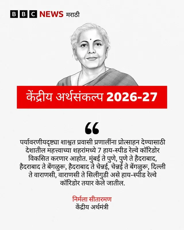 पुणे - हैदराबाद हायस्पीड रेल कॉरिडोर होणार