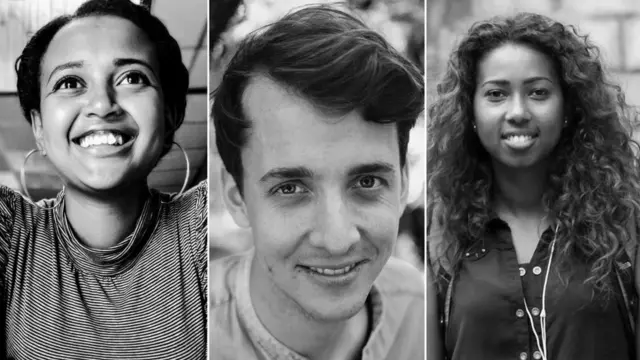 የአዲስ አበባ ትዝታ መሥራቾች ከቀኝ ወደግራ ናፍቆት ገበየሁ፣ ፊሊፕ ሹትዝ እና ወንጌል አበበ።