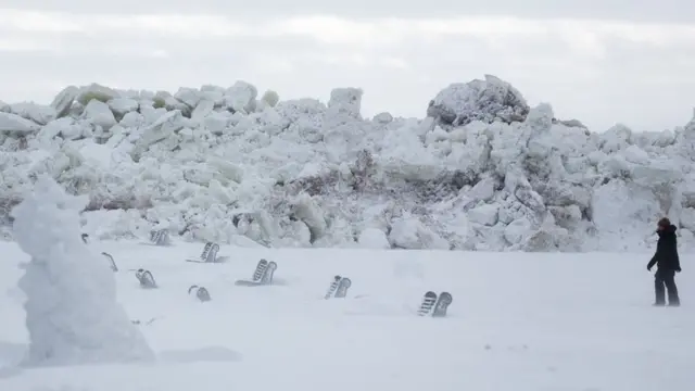 ледени зид у Зеленогорску