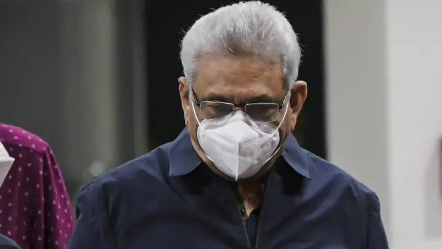 හිටපු ජනපති ගෝඨාභය රාජපක්ෂ මෙරටින් පලාගිය පසු ප්‍රථම වරට ප්‍රසිද්ධ මාධ්‍යයට නිරාවරණය වුයේ තායිලන්තයේදීය.