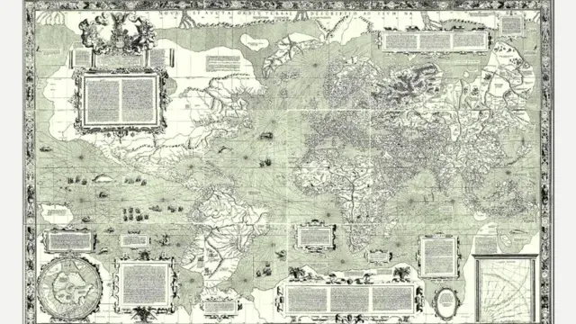 Карта мира, составленная Меркатором (1569 год)