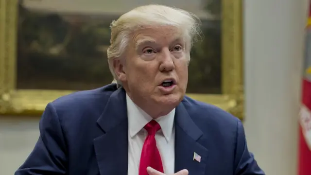 अमरीकी राष्ट्रपति डोनल्ड ट्रंप.