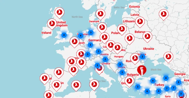 THY haziran ayının son iki haftası Avrupa'da uçuş trafiğinin birincisi oldu