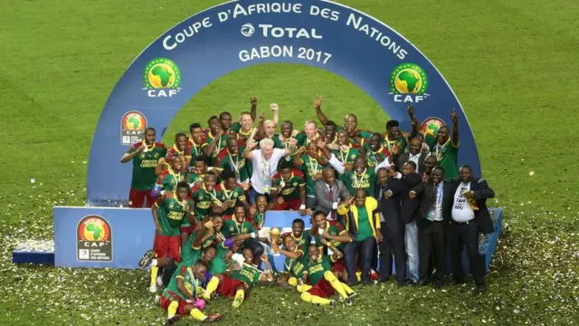 Arnaud Djoum faisait partie de l'équipe camerounaise qui a remporté la Coupe d'Afrique des Nations 2017.