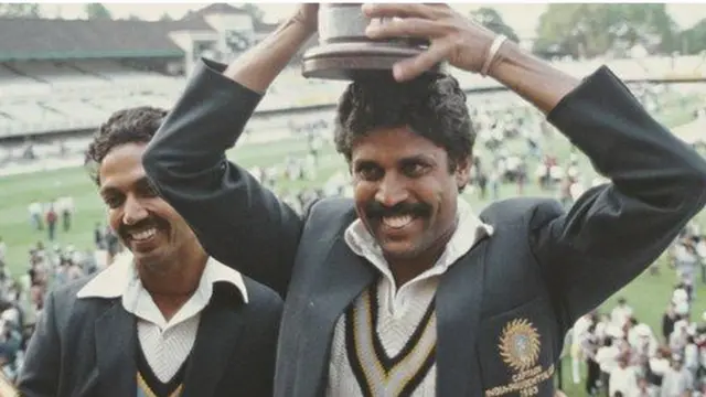 কপিল দেবের নেতৃত্বে ভারত ১৯৮৩র বিশ্বকাপ জেতে ওয়েস্ট ইন্ডিজকে ফাইনালে হারিয়ে