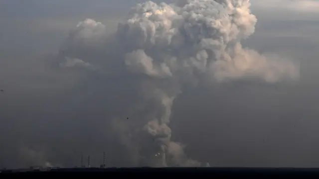 Так виглядали вибухи у Балаклії